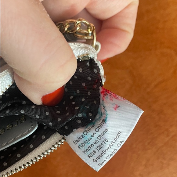 Chic Cat Print Wallet with Keychain - Picture 7 of 7